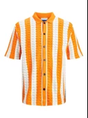 Jack&Jones Oversize Polo Yaka Kısa Kol Erkek Gömlek - Minimalist Stil - 9