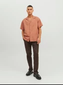 Jack&Jones Oversize Minimalist Kısa Kol Erkek Gömleği - 10