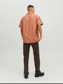 Jack&Jones Oversize Minimalist Kısa Kol Erkek Gömleği - 11