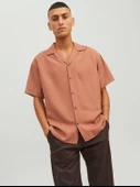 Jack&Jones Oversize Minimalist Kısa Kol Erkek Gömleği - 3