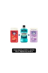 Lpm Akdeniz Çileği 250 Ml+listerine Cool Mint Hafif Tat 250 Ml+lp - 1
