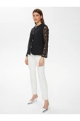 Faik Sönmez Dantel Detaylı Midi Kadın Ceket - Minimalist Tarz thumbnail 5