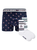 Jack&Jones Minimalist Erkek Boxer Şort & Çorap Seti - Rahat ve Şık - 3