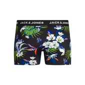 Jack&Jones Erkek Boxer 3'lü Set - Minimalist Tropikal Desenli Rahat Boxer Şort - 4