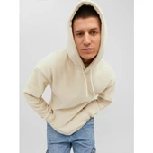 Jack&Jones Erkek Oversize Kapüşonlu Sweatshirt - Rahat ve Şık - 10