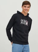 Jack&Jones Erkek Kapüşonlu Sweatshirt - Oversize & Rahat - 8