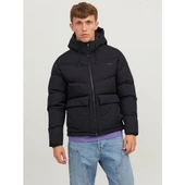 Jack&Jones Erkek Oversize Kapüşonlu Şişme Mont - Günlük Stil - 4