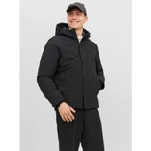 Jack&Jones Minimalist Kapüşonlu Erkek Mont - Regular Fit - Günlük Kullanım - 4
