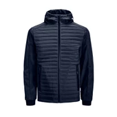 Jack&Jones Minimalist Kapüşonlu Erkek Mont - Günlük Stil - 8