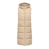 Only Kapüşonlu Midi Oversize Yelek - Günlük Şıklık - 10