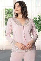 Kadın Çeyizlik Dantelli Penye 6'lı Set thumbnail 2