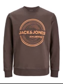 Jack&Jones Erkek Oversize Sweatshirt - Minimalist Tasarım - Günlük Kullanım - 6