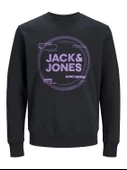 Jack&Jones Erkek Oversize Sweatshirt - Minimalist Tasarım - Günlük Kullanım - 7