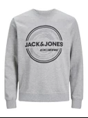 Jack&Jones Erkek Oversize Sweatshirt - Minimalist Tasarım - Günlük Kullanım - 2