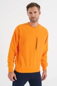 Jack&Jones Erkek Oversize Sweatshirt - Minimalist Stil - Günlük Kullanım - 1