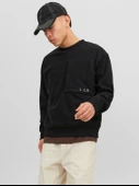 Jack&Jones Erkek Oversize Sweatshirt - Minimalist Stil - Günlük Kullanım - 4