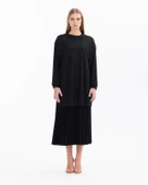 SCL Kadın Oversize Uzun Kol Midi Tunik - Minimalist Tasarım - 4