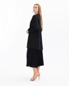 SCL Kadın Oversize Uzun Kol Midi Tunik - Minimalist Tasarım - 8