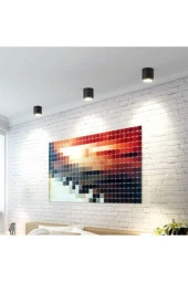 Foça Sıva Üstü Armatür Boş Kasa Siyah Platin Gu10 Duy Ct-5421 (AMPUL HARİÇ) thumbnail 2