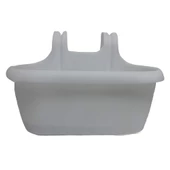 Poliwork Nergiz Kolay Askı Plastik Renkli Balkon Saksısı 40 cm - 6