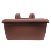 Poliwork Nergiz Kolay Askı Plastik Renkli Balkon Saksısı 40 cm - 8