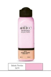 Akrilik Boya 140 Ml. 3674 Bebek Pembe - 1
