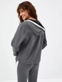 Faik Sönmez Oversize Kapüşonlu Kadın Pijama Takımı - Rahat ve Şık - 2