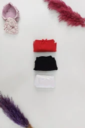 3'lü Dantelli Kadın Külot Üçgen Kalıp Tanga Kadın Külot thumbnail 2