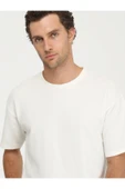 Kip Oversize Kısa Kol Yuvarlak Yaka Minimalist Erkek T-Shirt TSH-1348 - Günlük Kullanım - 9