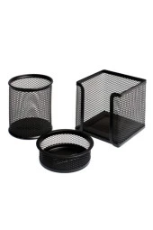 Lotte Metal Perfore 3`lü Set Siyah - 1