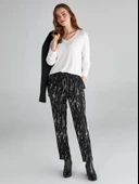 Faik Sönmez Minimalist V Yaka 3/4 Kol Kadın T-Shirt - Günlük Şıklık - 10