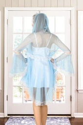 Saten Şifon Gecelik Sabahlık Takımı thumbnail 2