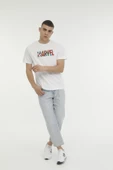 Lumberjack Marvel Baskılı Regular Fit Kısa Kol Erkek T-Shirt - Günlük Kullanım - 4