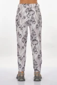 Perspective Kadın Çiçek Desenli Midi Pantolon - Rahat ve Şık Günlük thumbnail 6