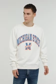Superfly Michigan State Bisiklet Yaka Erkek Sweatshirt SPF101232313117 - 6