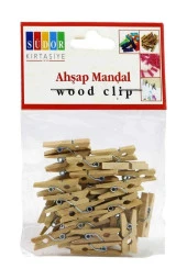 Ahşap Küçük Mandal 24 Adet Bs100 - 1