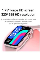 Gw67 Plus Series 7 Çift Kordon Modern Titreşim Özelikli Akıllı Saat Pembe - 2