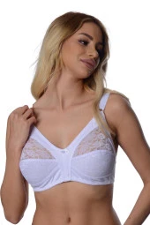 Kadın Beyaz Dantelli Toparlayıcı Sütyen thumbnail 1