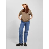 Jack&Jones JJXX Oversize Minimalist Kadın Tişört - Kısa Kol Günlük thumbnail 3