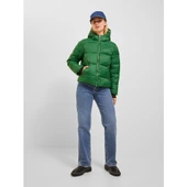 Jack&Jones JJXX Kapüşonlu Minimalist Kadın Mont - Oversized Crop - 1