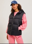 Jack&Jones JJXX Kapüşonlu Oversize Kadın Yelek - Minimalist Stil - 2
