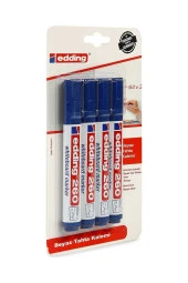 260 Beyaz Yazı Tahtası Kalemi Mavi 4 Adet thumbnail 3