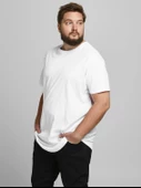 Jack&Jones Oversize Minimalist Erkek T-Shirt - Günlük Kullanım - 4