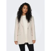 Only Minimalist Yaka Tek Düğmeli Midi Kadın Ceket - Günlük Şıklık thumbnail 3