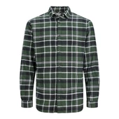 Jack&Jones Minimalist Uzun Kol Kareli Erkek Gömleği - Günlük Şıklık - 2