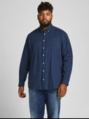 Jack&Jones Oversize Uzun Kol Minimalist Erkek Gömleği - 3