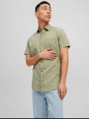 Jack&Jones Minimalist Kısa Kol Erkek Gömleği - Günlük & Rahat - 1