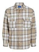 Jack&Jones Oversize Kareli Uzun Kol Gömlek - Günlük Stil - 5