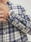 Jack&Jones Erkek Uzun Kol Kareli Minimalist Gömlek - Günlük Stil - 10