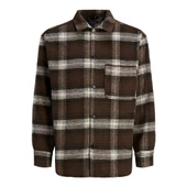 Jack&Jones Oversize Kareli Uzun Kol Gömlek - Günlük Şıklık - 4